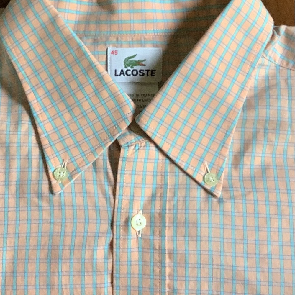 Men’s Lacoste Long Sleeve Button Up Shirt